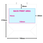 PB Print - Small White Paper Bags