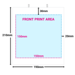 PB Print - Small White Paper Bags