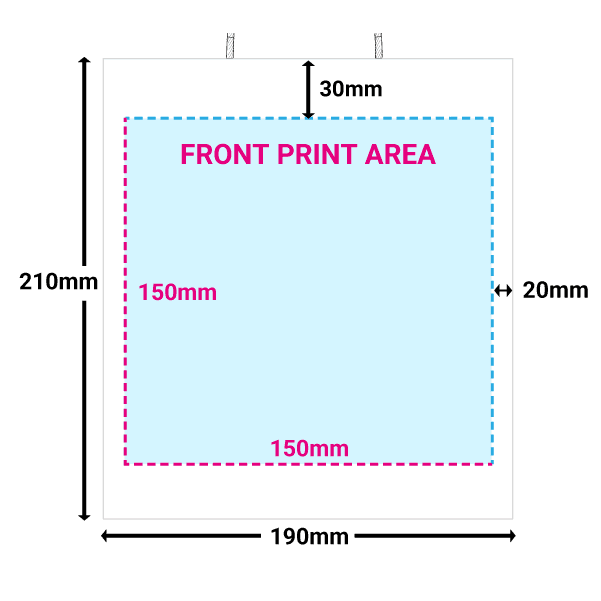 PB Print - Small White Paper Bags PB Print - Small White Paper Bags