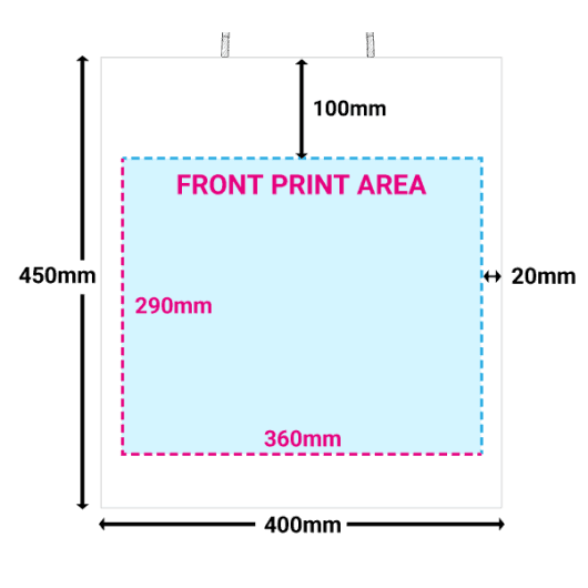 Printed Extra Large White Paper Carrier Bags