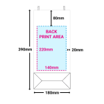 PB Print - White Paper Bottle Bags