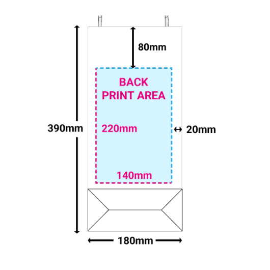 PB Print - White Paper Bottle Bags