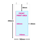 PB Print - White Paper Bottle Bags