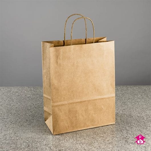 Printed Medium Brown Paper Carrier Bags Printed Medium Brown Paper Carrier Bags