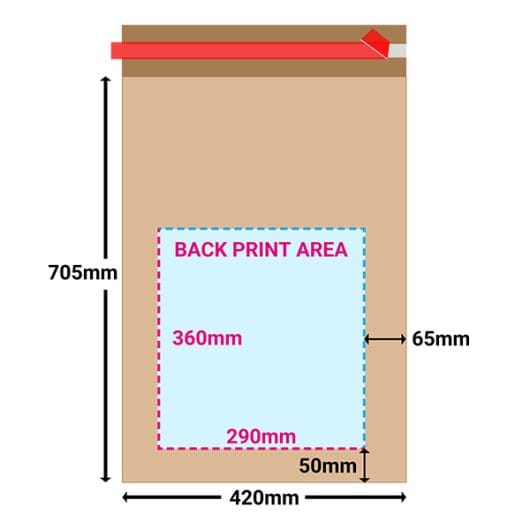 Jumbo Brown Two-Ply Mailing Sack