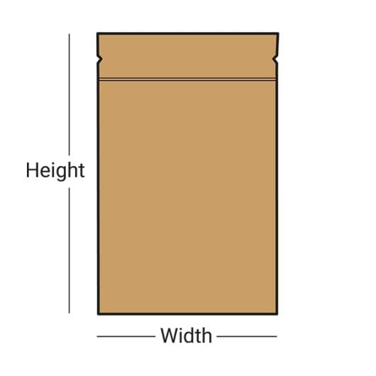 Mini Brown Compostable Paper Pouches