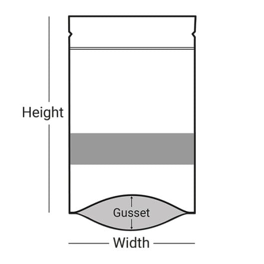 Printed Mini White Paper Pouches