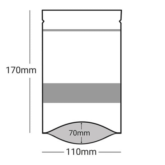 Printed Mini White Paper Pouches
