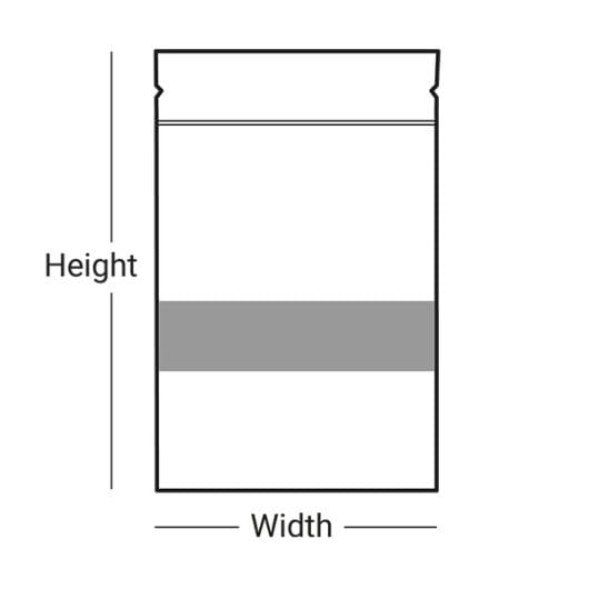 Printed Mini White Paper Pouches