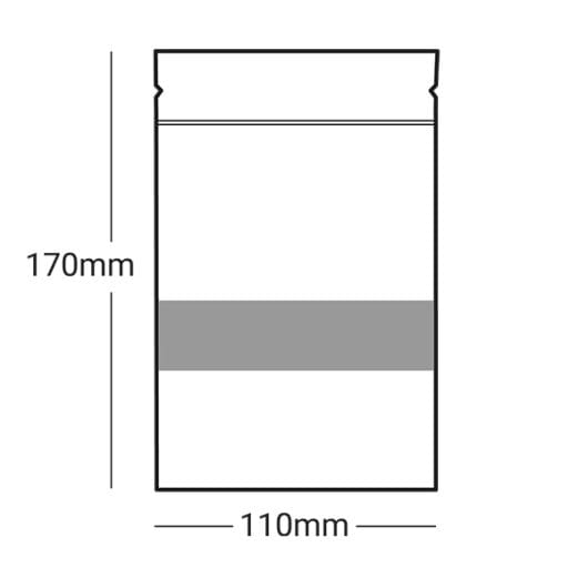 Printed Mini White Paper Pouches