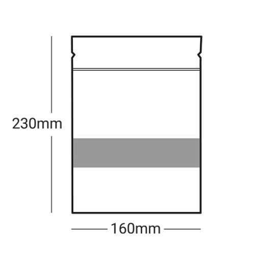 Printed Medium White Paper Pouches
