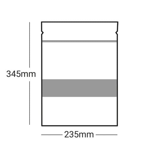Printed Extra Large White Paper Pouches