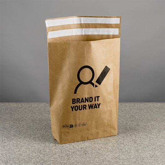 Extra Large Brown Paper Mailing Bags with Bottom Gusset - Image 5