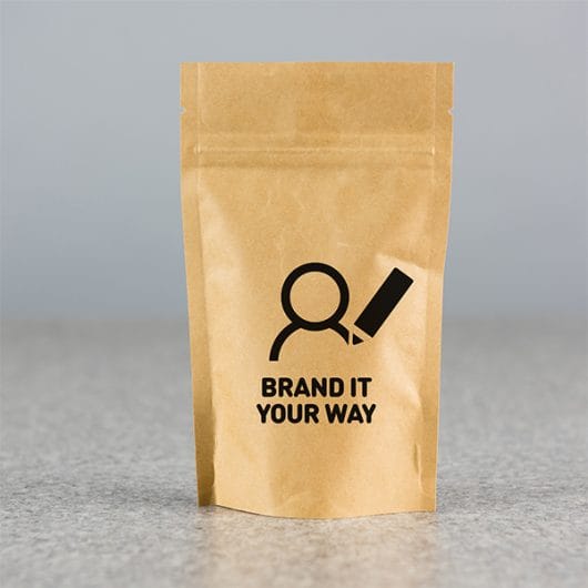 Mini Brown Compostable Paper Pouches