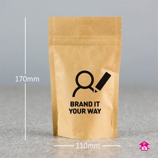 Mini Brown Compostable Paper Pouches