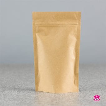 Printed Small Brown Compostable Paper Pouches