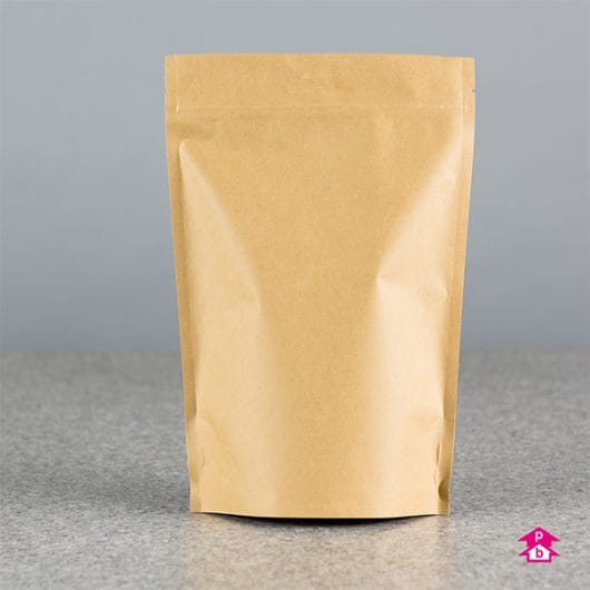 Printed Large Brown Compostable Paper Pouches Printed Large Brown Compostable Paper Pouches