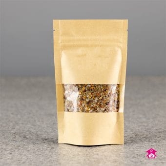Printed Mini Brown Paper Pouches