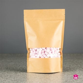 Printed Large Brown Paper Pouches