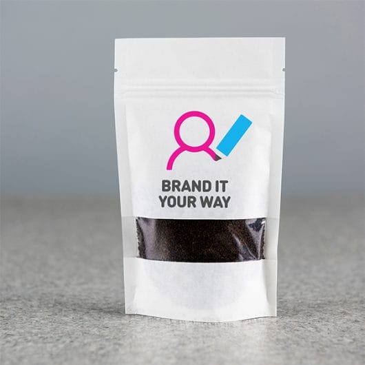 Printed Mini White Paper Pouches